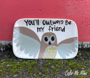 Santa Monica Owl Plate