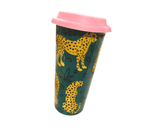 Santa Monica Cheetah Travel Mug