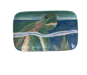 Santa Monica Swimming Turtle Plate