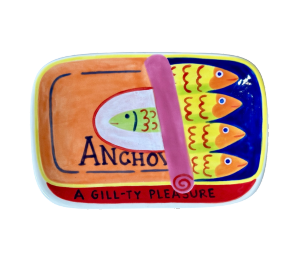 Santa Monica Anchovies App Plate
