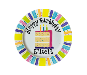 Santa Monica Birthday Cake Plate