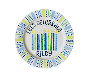 Santa Monica Let's Celebrate Plate