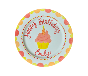 Santa Monica Birthday Cupcake Plate