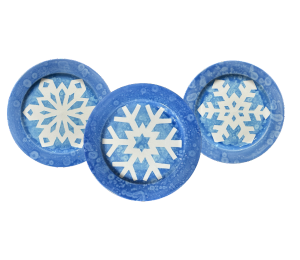 Santa Monica Paper Snowflake Plate
